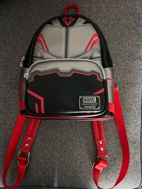 Loungefly Black, Gray & Red Marvel-Inspired Backpack